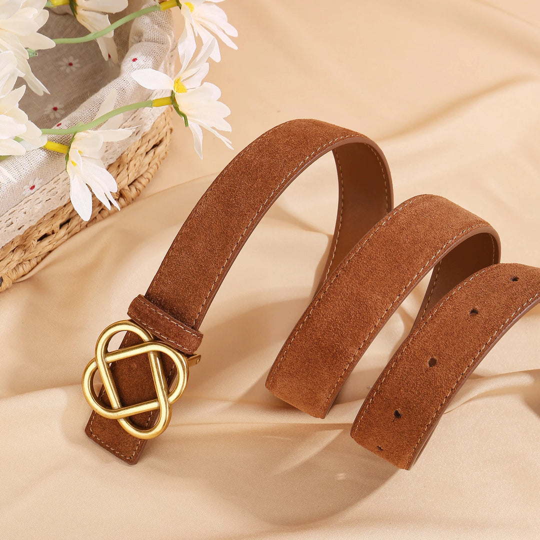 Ceinture en daim à boucle Everlyn
