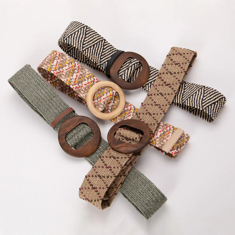 Ceinture tressée à boucle Calla