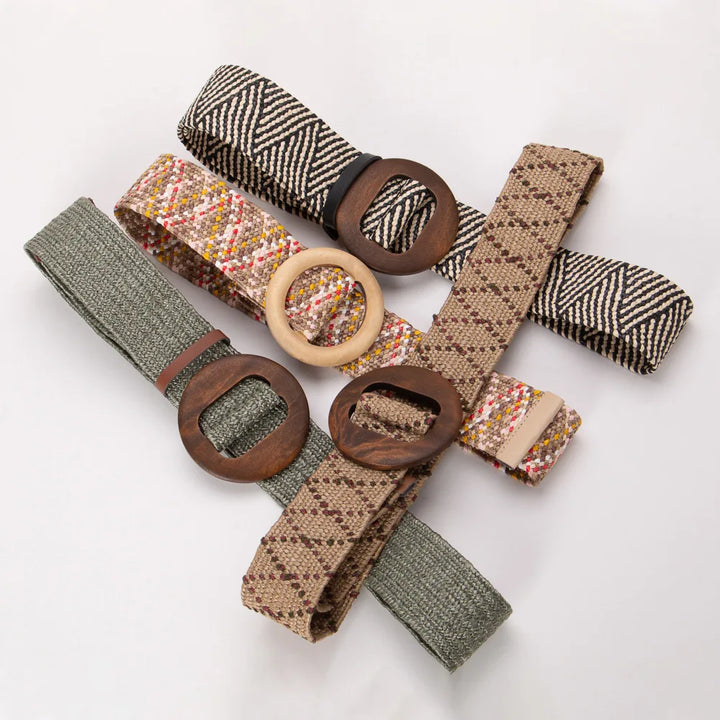 Ceinture tressée à boucle Calla