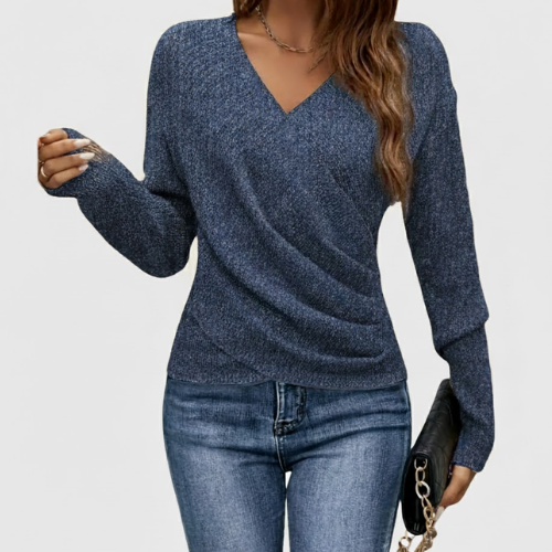 Pull luxe avec décolleté en V