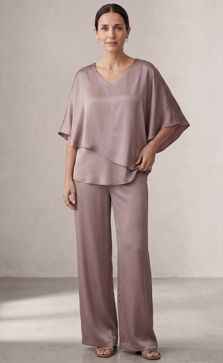 Martha | Ensemble de deux pièces avec pantalon à jambes larges