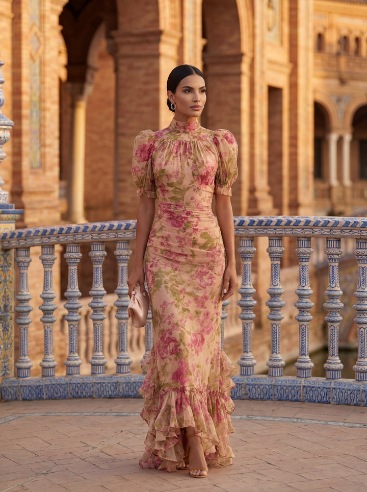 Robe aux roses