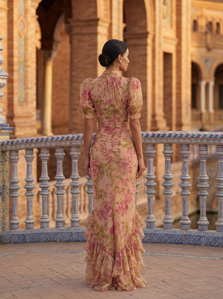 Robe aux roses