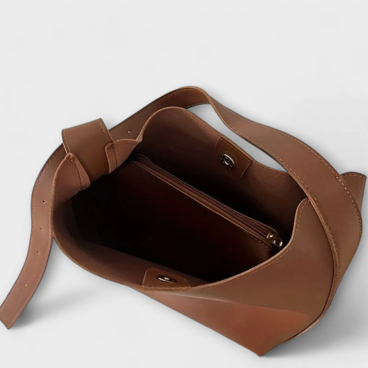 Élégante sacoche en cuir avec bandoulière ajustable