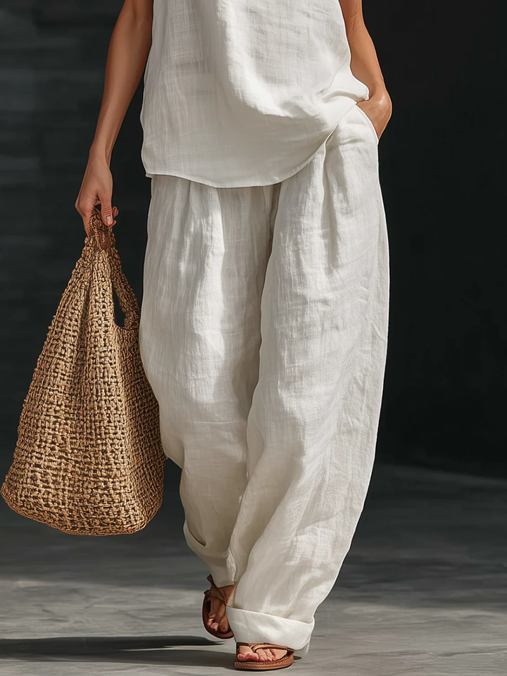 Zoë™ | Ensemble sans manches avec pantalon large