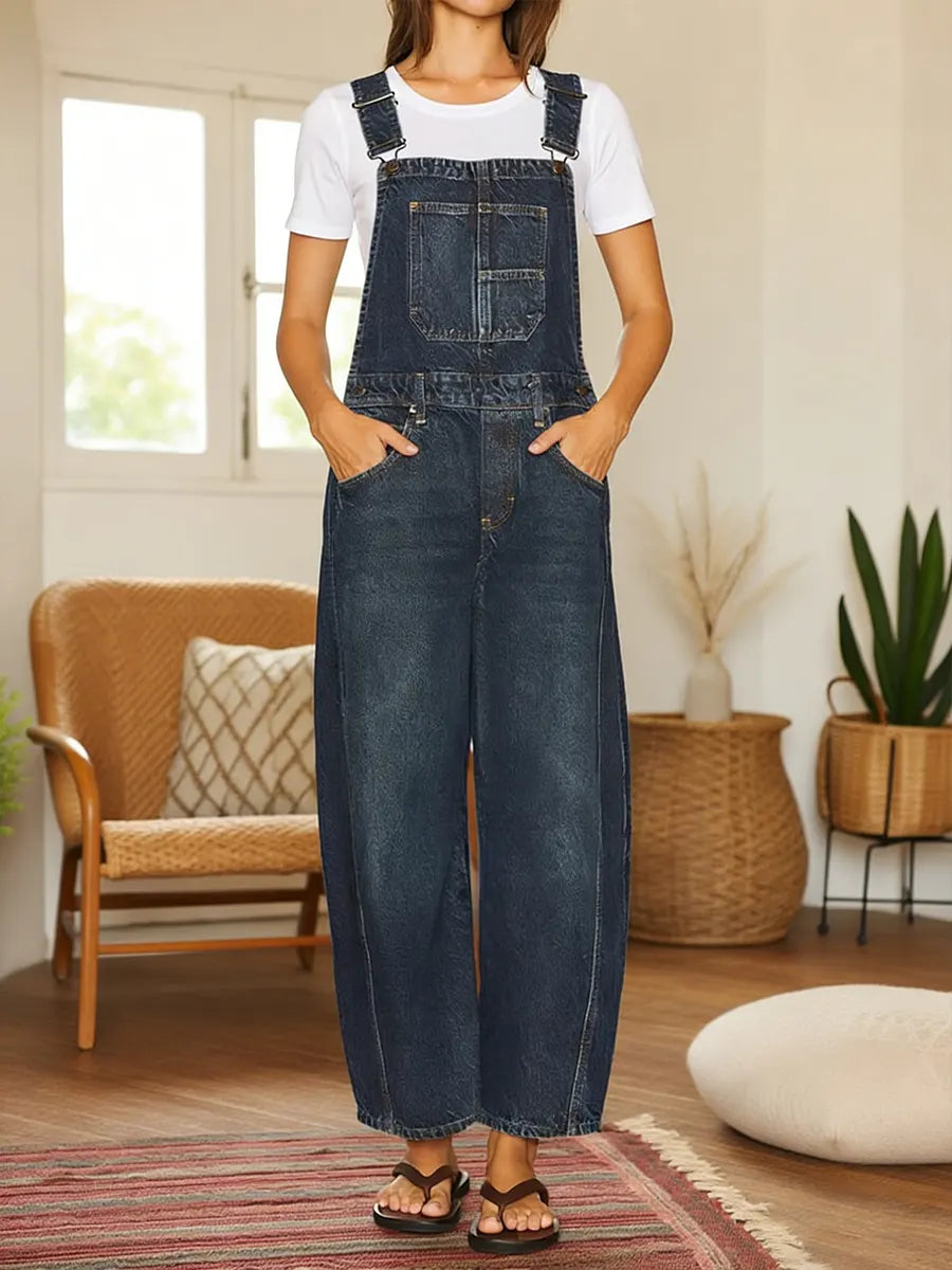 Nora | Salopette en Denim avec Poches
