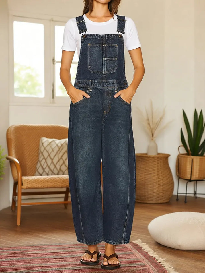 Nora | Salopette en Denim avec Poches