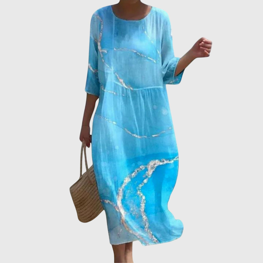 Hayley | Robe maxi fleurie élégante