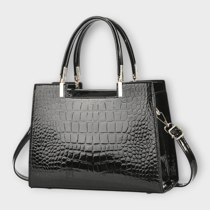 Sac à main en cuir de crocodile brillant