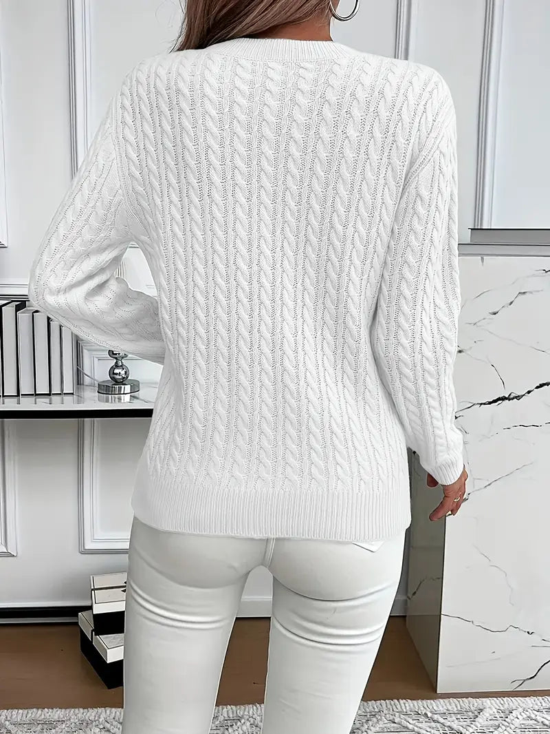 Becky | Pull en Tricot à Câbles
