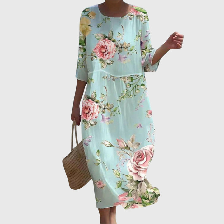 Hayley | Robe maxi fleurie élégante