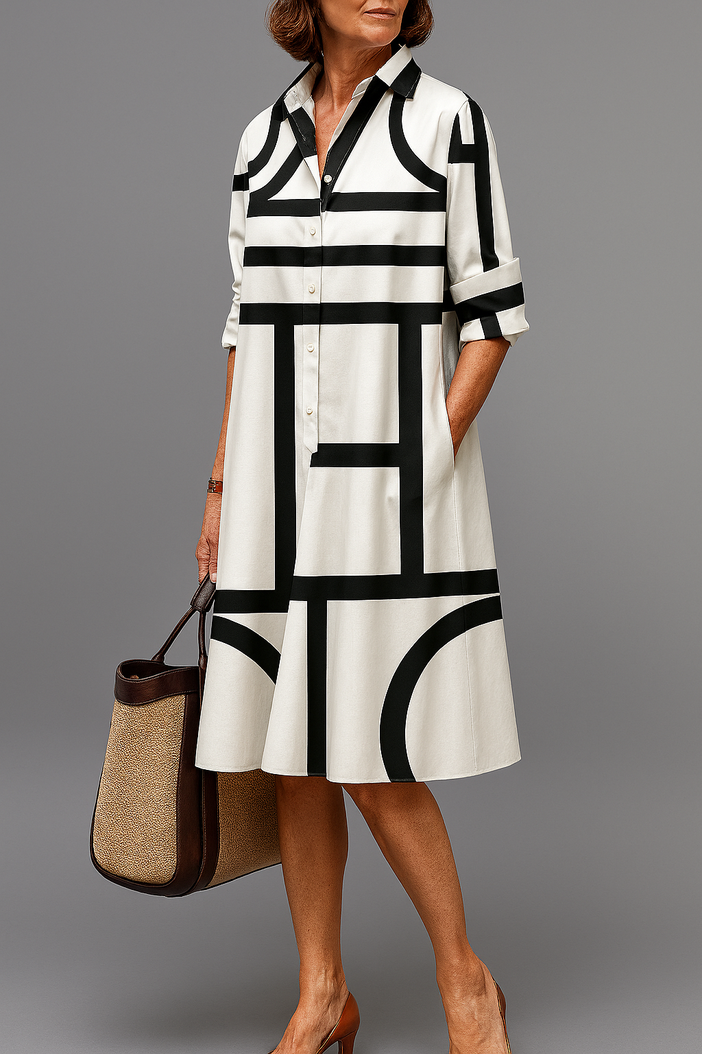 Elisa | Robe midi élégante