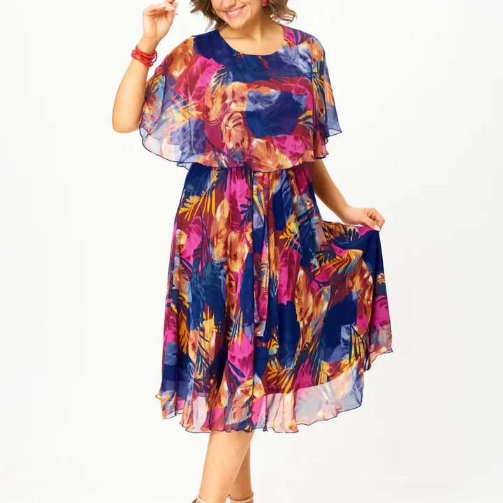 Beatrice - Robe Chiffon Plus Size Aérée