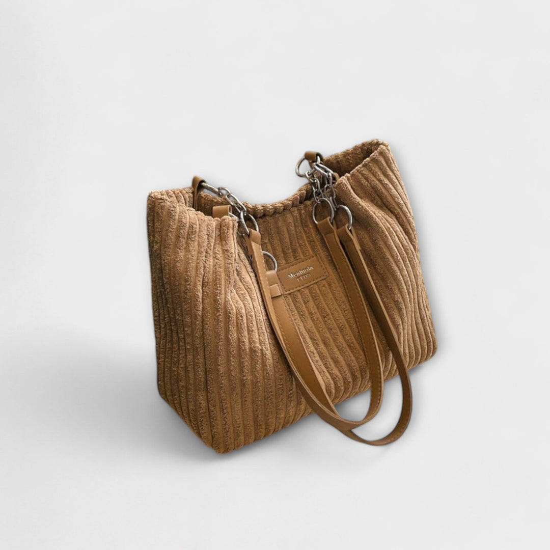 Sac bandoulière en velours doux