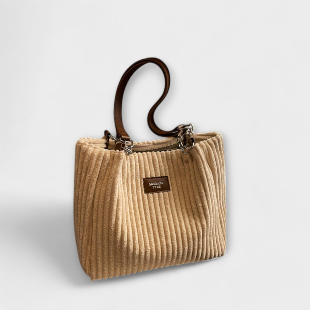 Sac bandoulière en velours doux