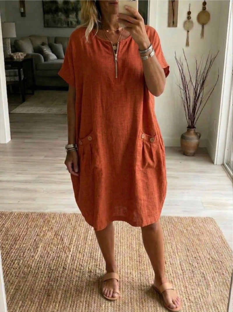 Tessa – Robe avec fermeture éclair