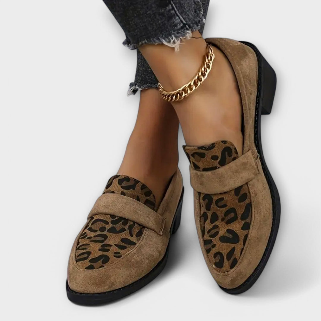 Mary | Escarpins Chic pour Femmes avec Motif Léopard
