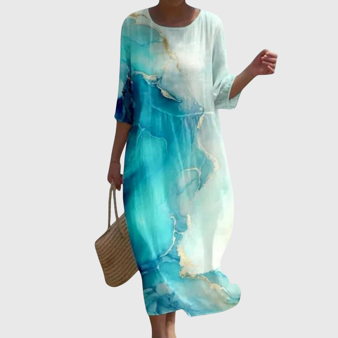 Hayley | Robe maxi fleurie élégante