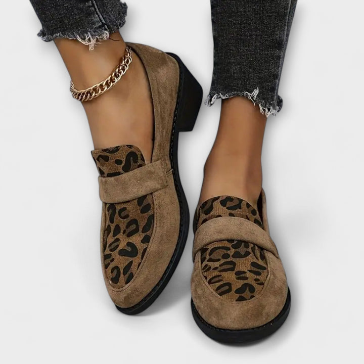 Mary | Escarpins Chic pour Femmes avec Motif Léopard
