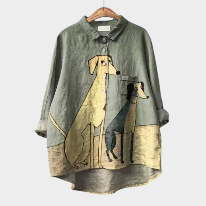Amélie | Blouse estivale élégante en lin