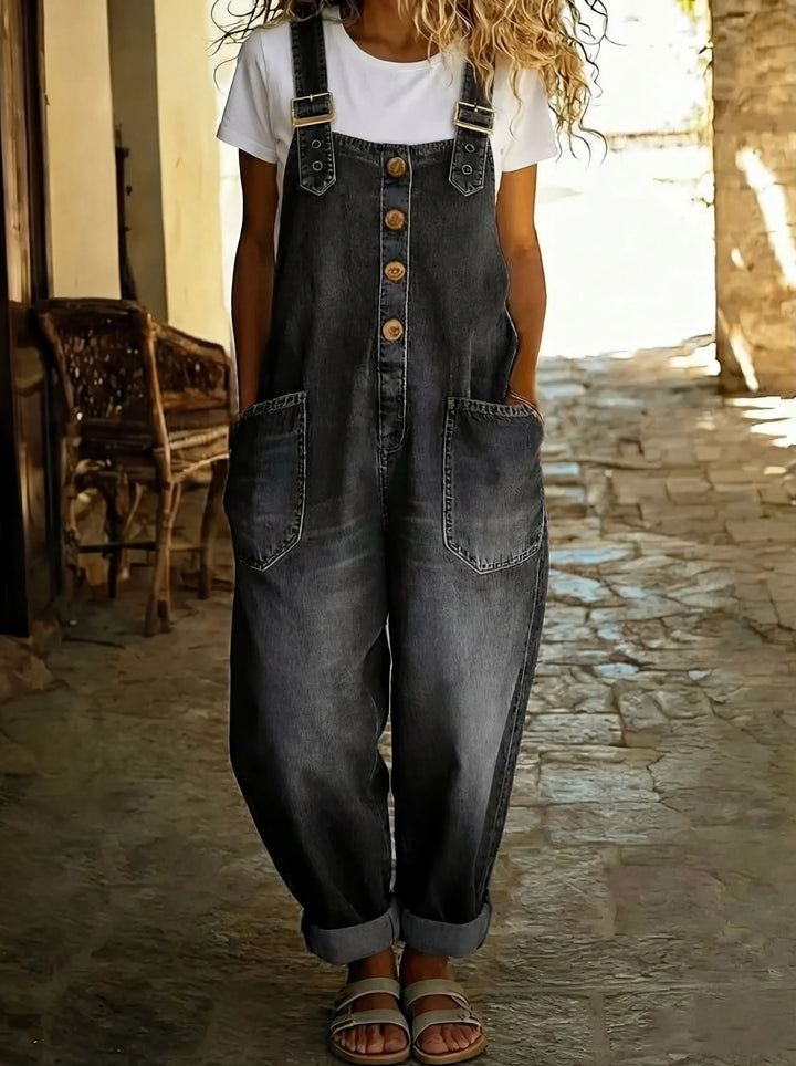 Juul | Combinaison en Denim avec Bretelles Ajustables