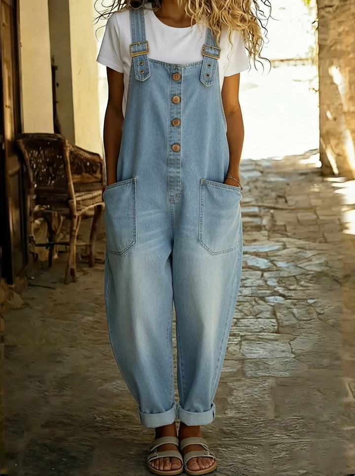 Juul | Combinaison en Denim avec Bretelles Ajustables