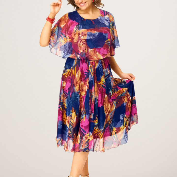 Beatrice - Robe Chiffon Plus Size Aérée